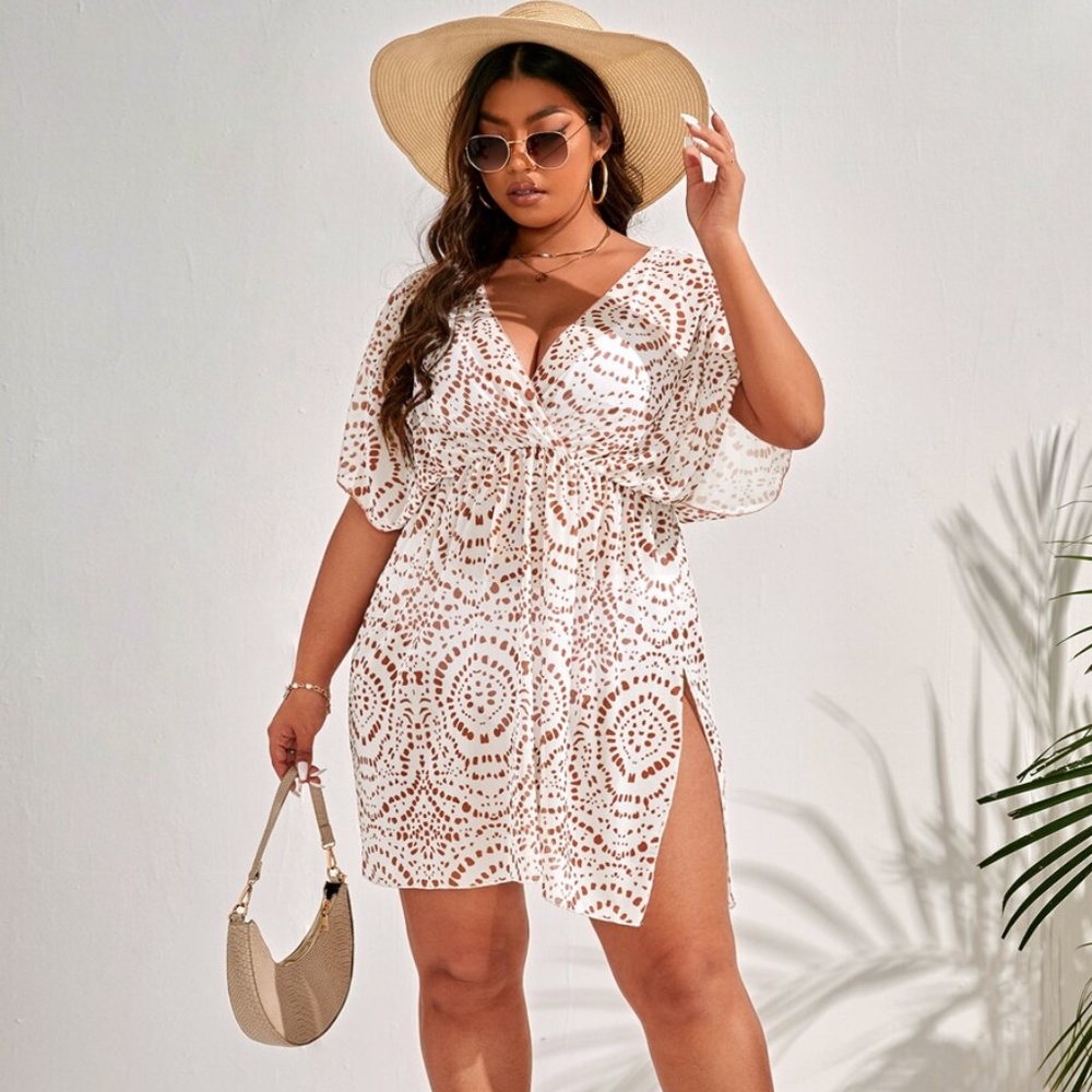 Mesh Cover Up -Plus Size
